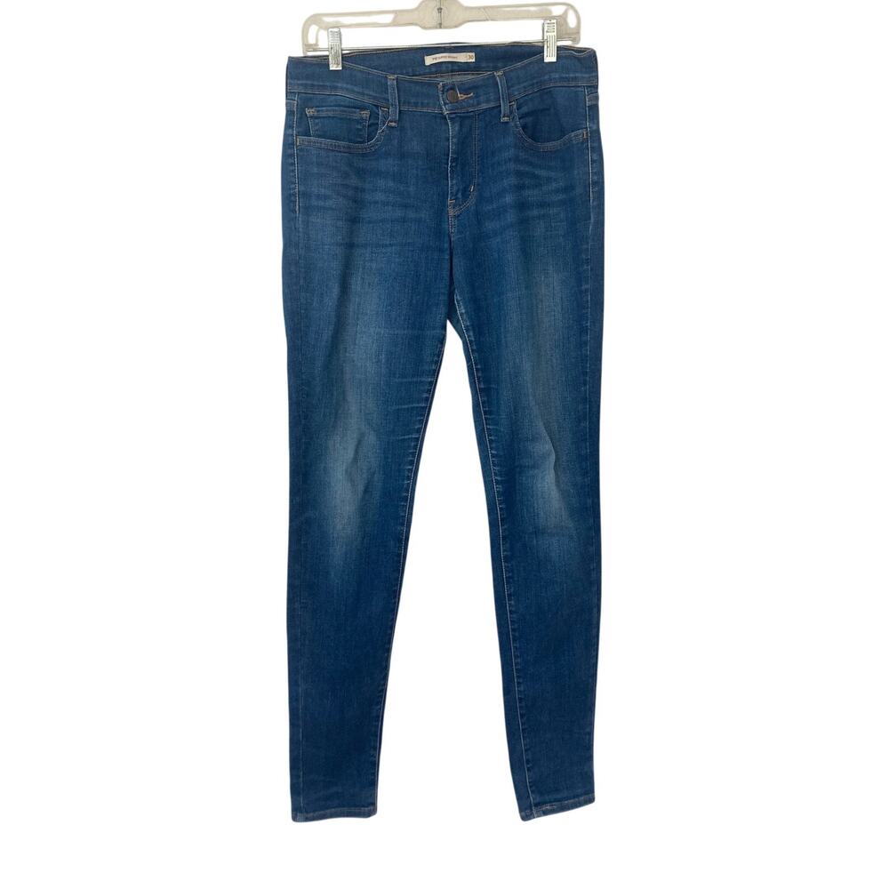 Levi's Women's 710 Super Skinny Modern Minimalist Clean Girl Blue Denim Jeans 30